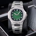 New Replica Patek Philippe Frosted Watch D-Green Dial w-Luminous Markers